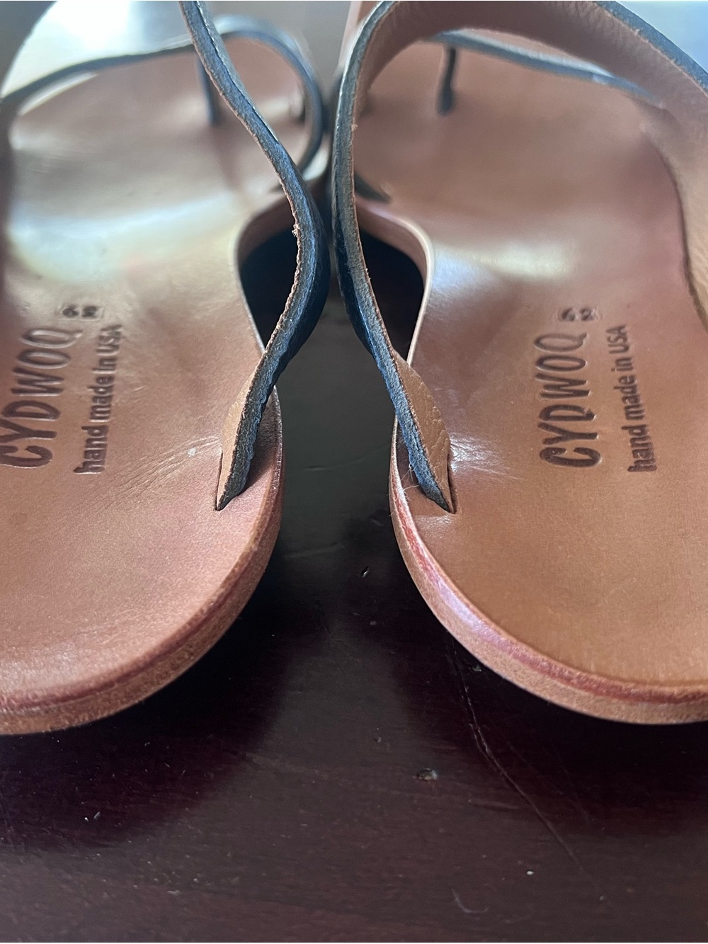 Cydwoq Women's Blue Leather Sandals Size 39 (8.5) - Picture 4 of 4